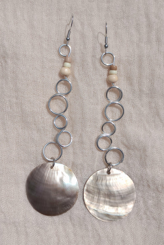 Ocean Waves - Dangle - Round Shell